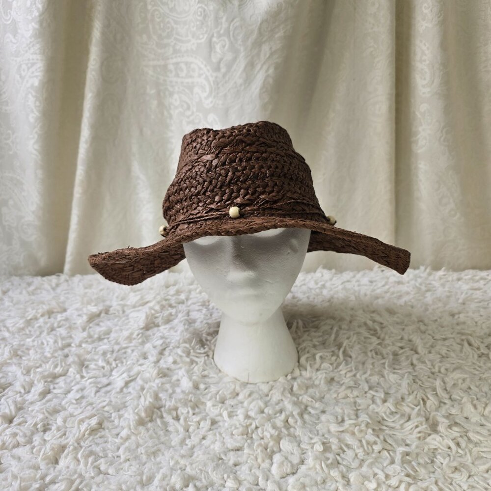 Princess Polly All Natural Woven Shapeable Hat with Wire Brim, Size M/L - Picture 6 of 8